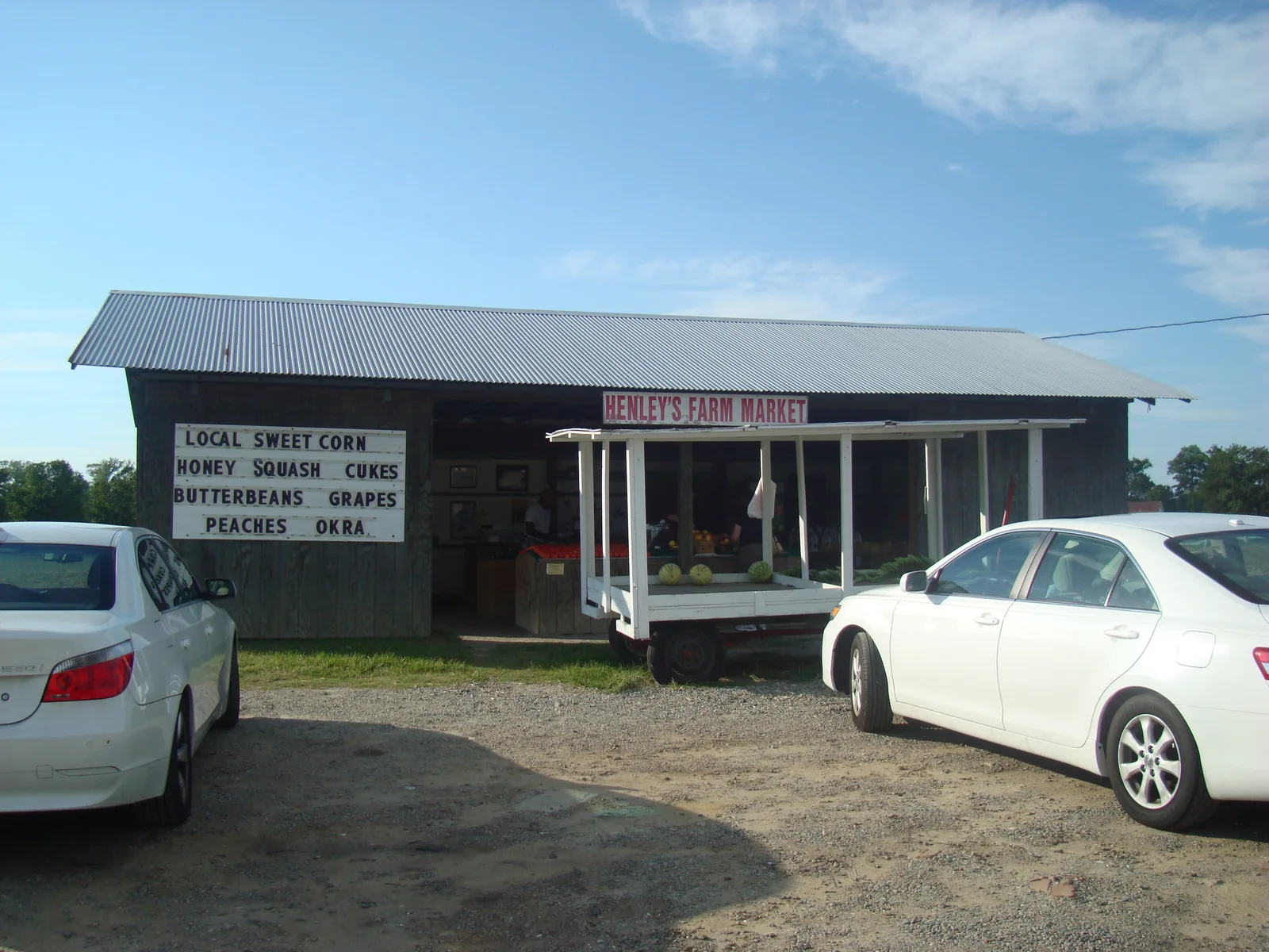 Henley's Farm Market, a roadside produce stand in Pungo, Virginia Beach.