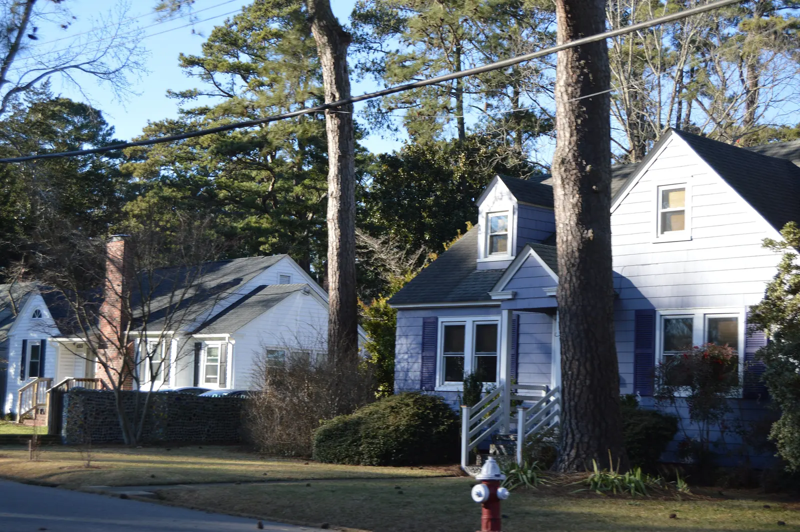 Cape Cod-style houses on Michigan Avenue in the Oceana neighborhood of Virginia Beach.