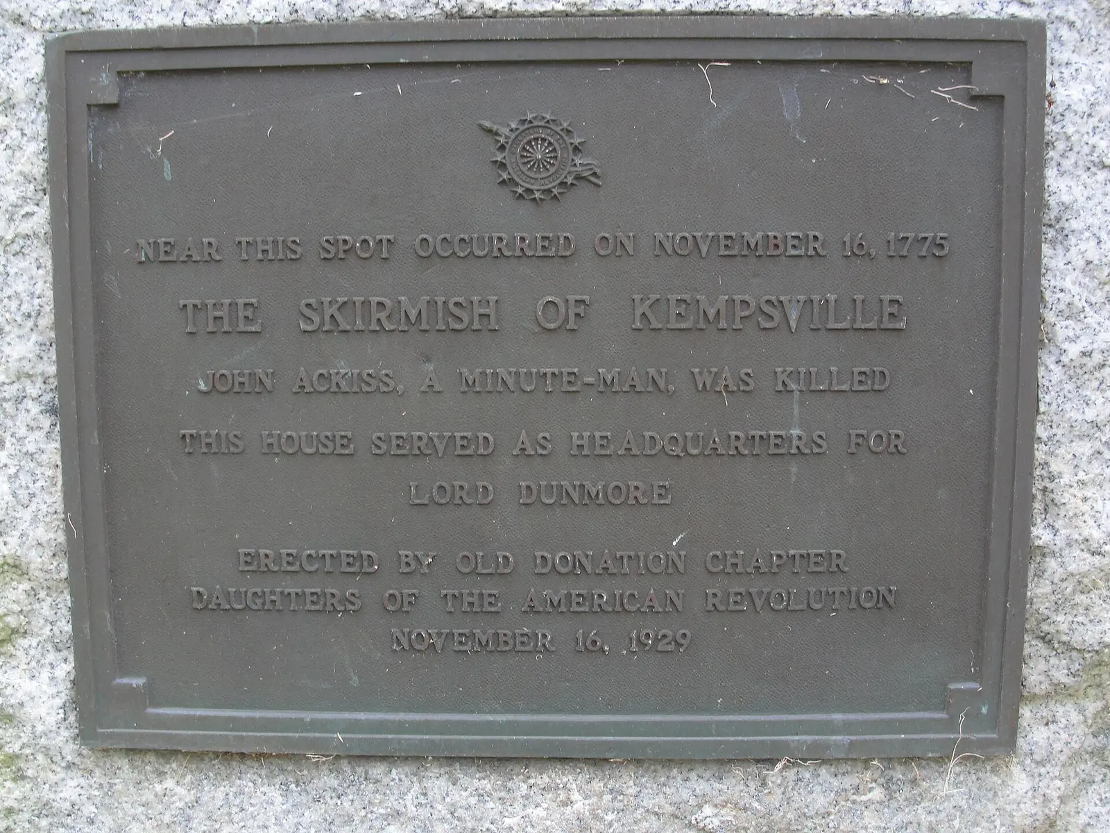 Historical plaques at Pleasant Hall, at Overland and Princess Anne roads in Kempsville.