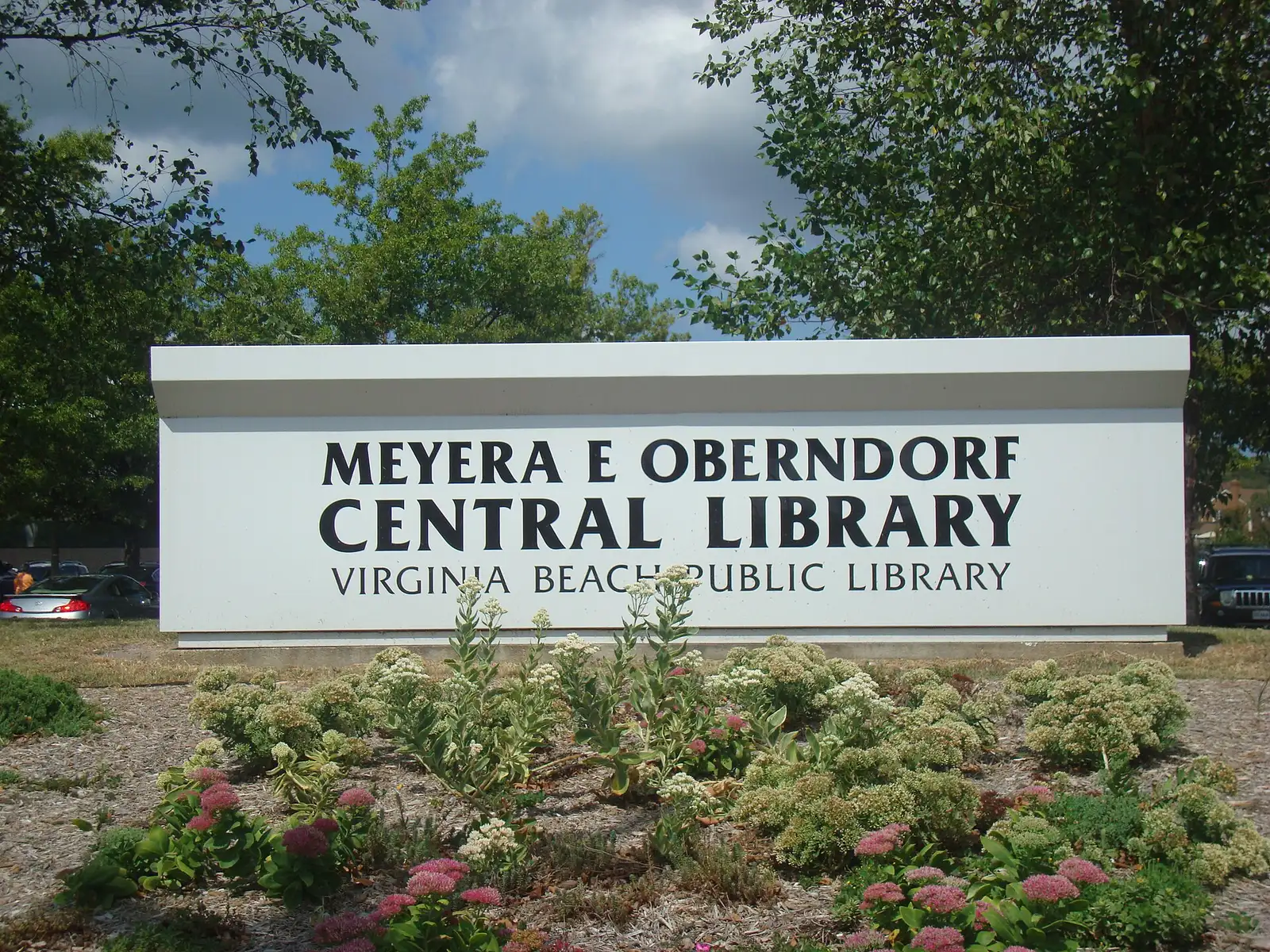 The Meyera E. Oberndorf Central Library on Virginia Beach Boulevard.