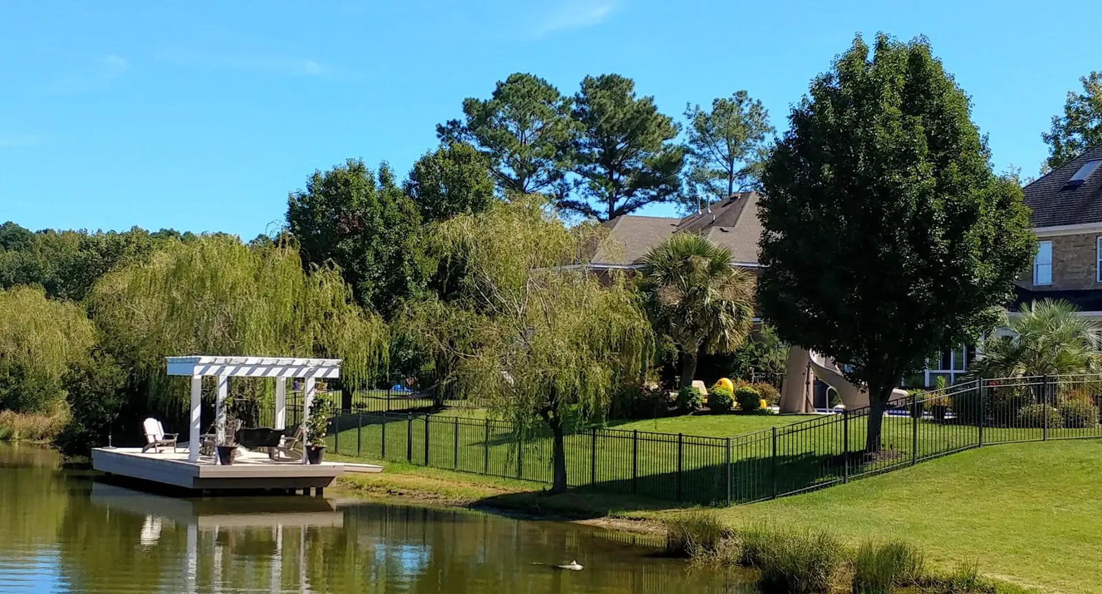The lakefront in the Lago Mar neighborhood off Sandbridge Road in Virginia Beach.