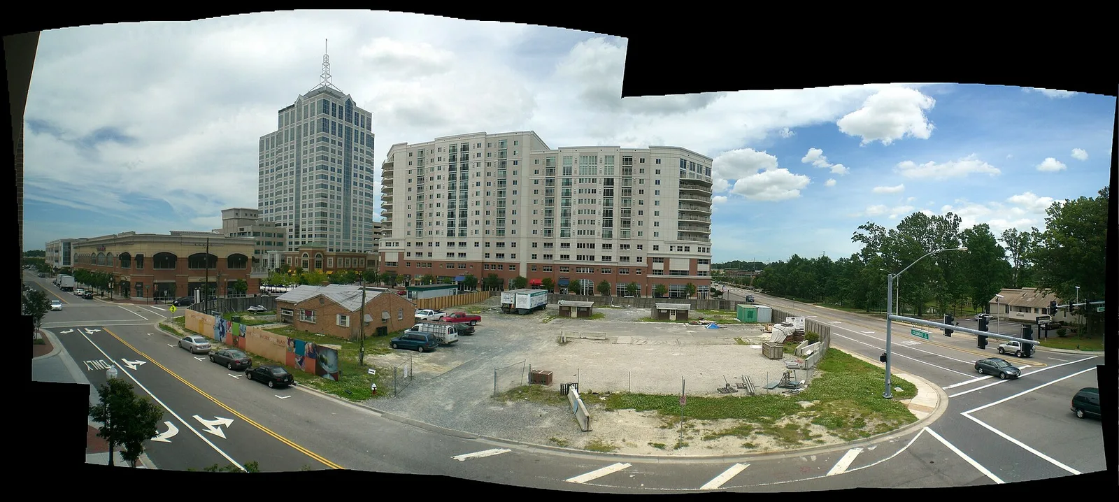 Virginia Beach Town Center, about a mile from the school.